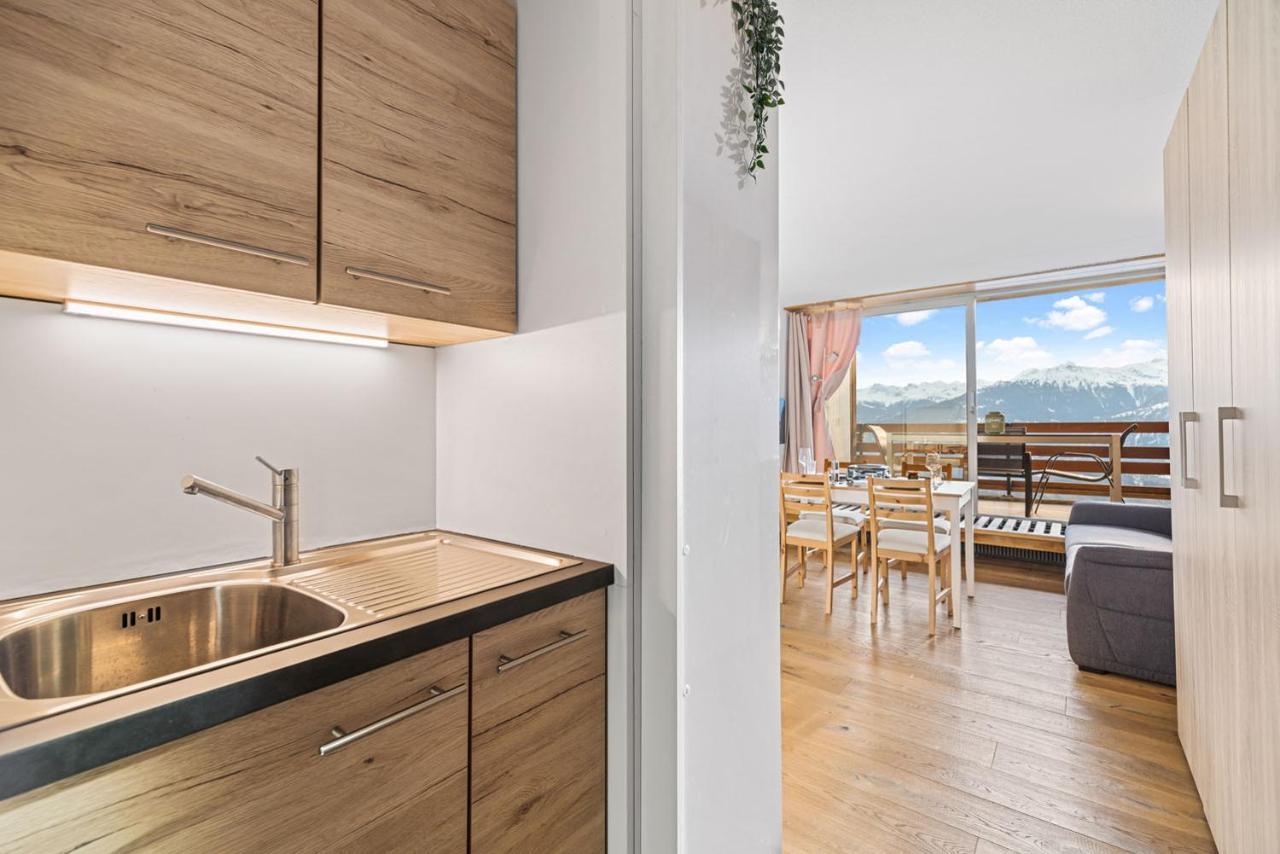 Chaleureux Studio A Anzere, Accessible A Ski, Proche De Tout Bagian luar foto