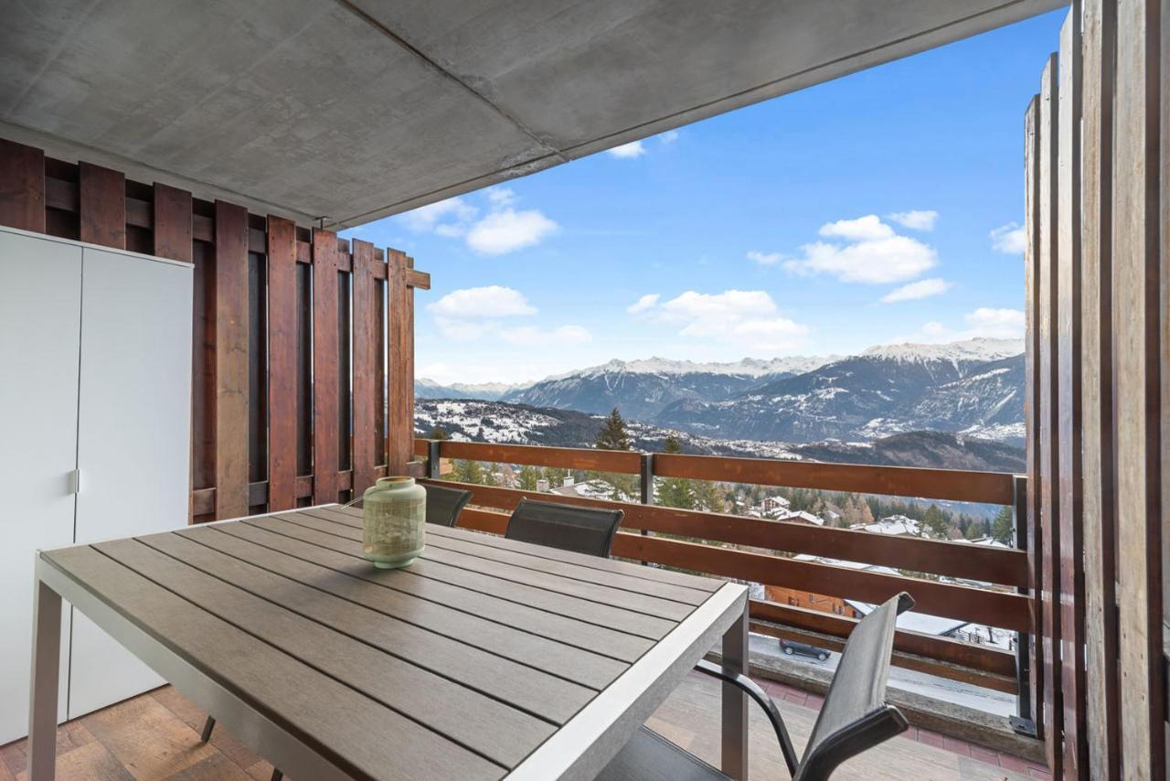 Chaleureux Studio A Anzere, Accessible A Ski, Proche De Tout Bagian luar foto