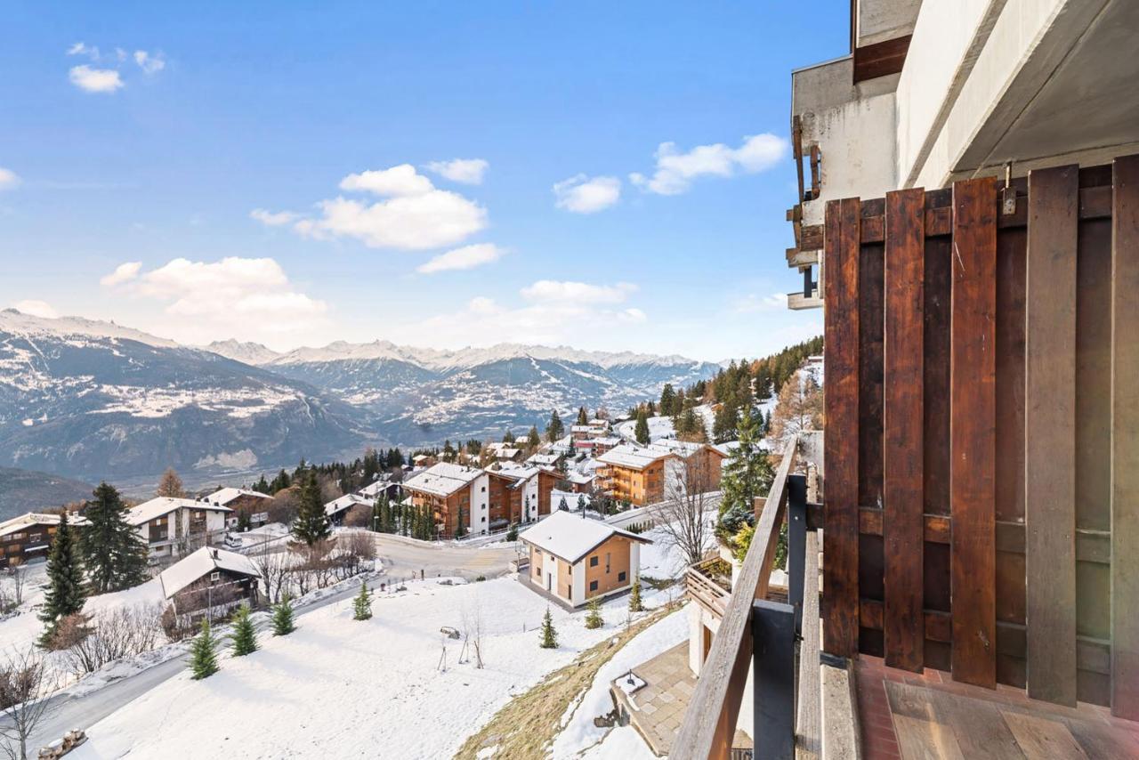 Chaleureux Studio A Anzere, Accessible A Ski, Proche De Tout Bagian luar foto