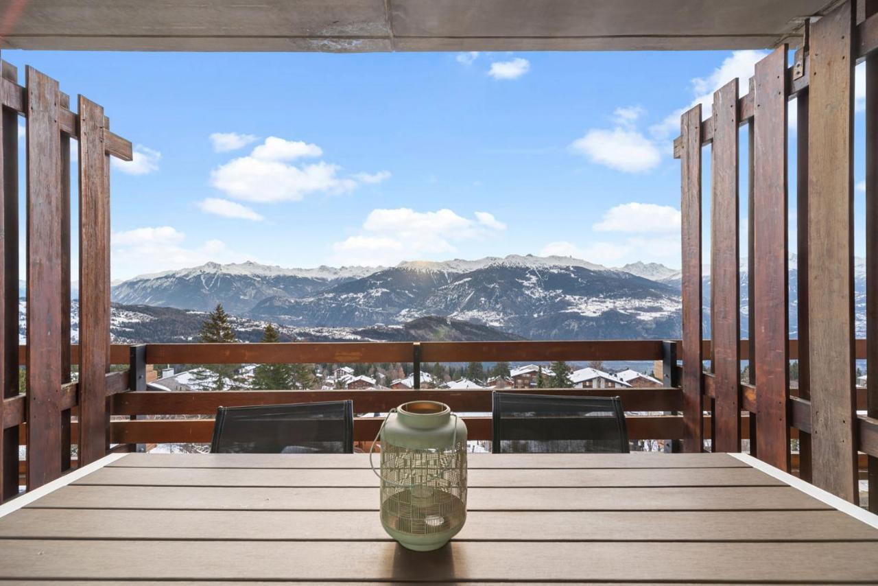 Chaleureux Studio A Anzere, Accessible A Ski, Proche De Tout Bagian luar foto